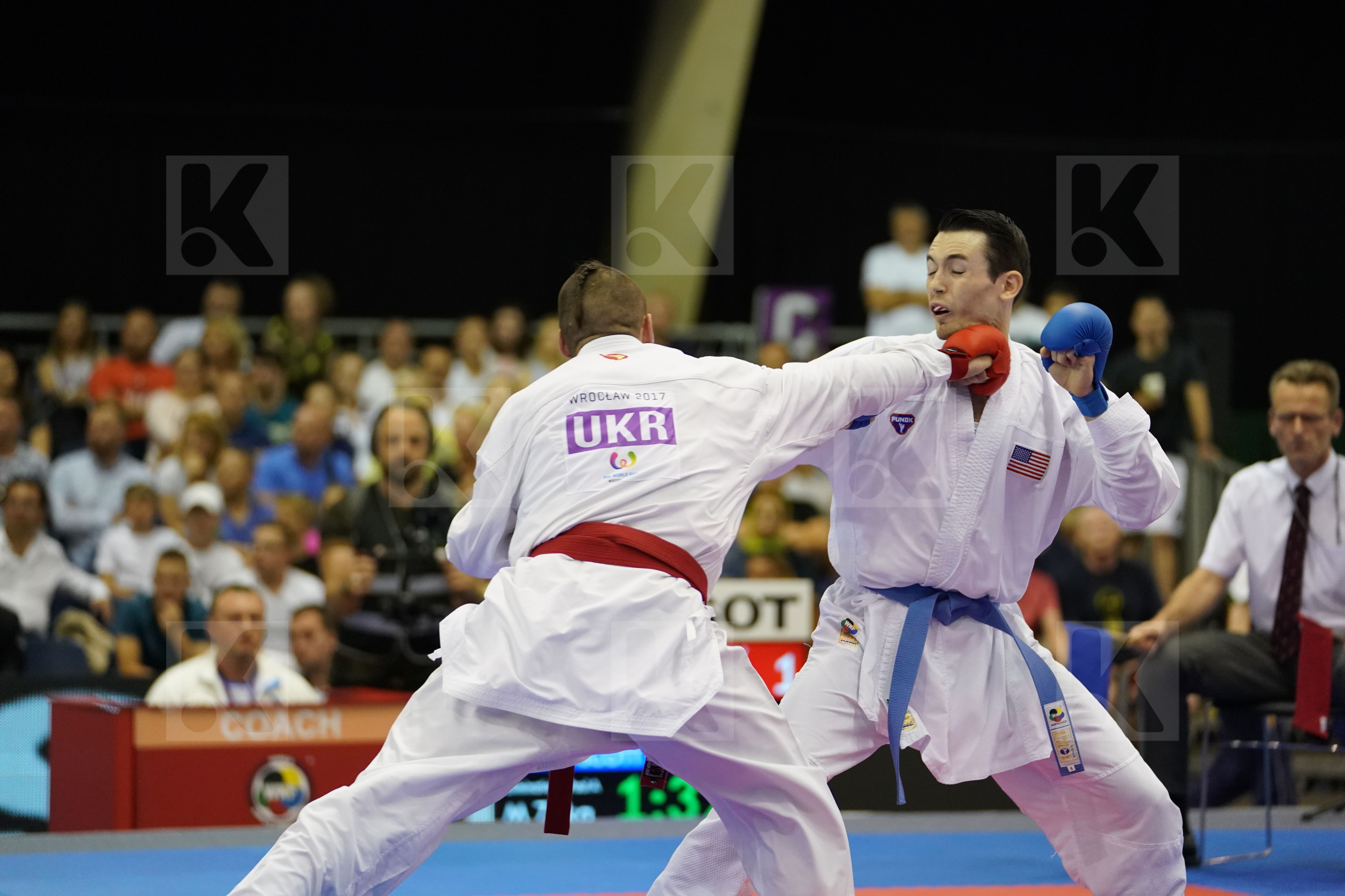 Horuna Stanislav Male Kumite -75kg Scott Thomas Ukraine USA